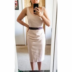 Club Monaco blush pink/black dress